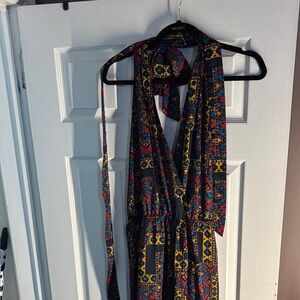 Colorful Geometric Print Dress